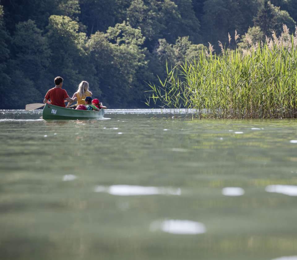 Mensen kajakken in de Ardennen