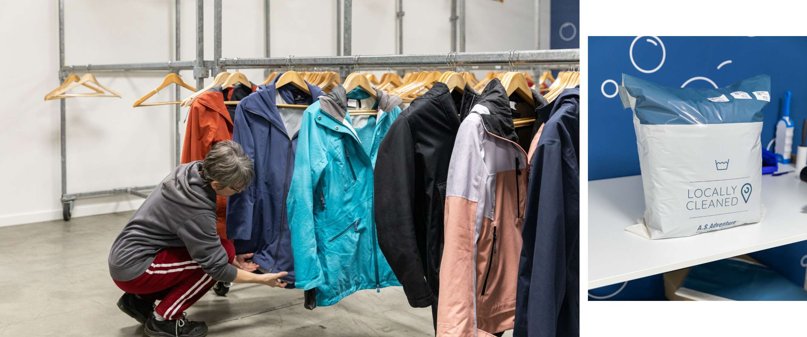 Twee beelden: mist trekt door een rotsachtig berglandschap; koe staat in een weide met bomen.