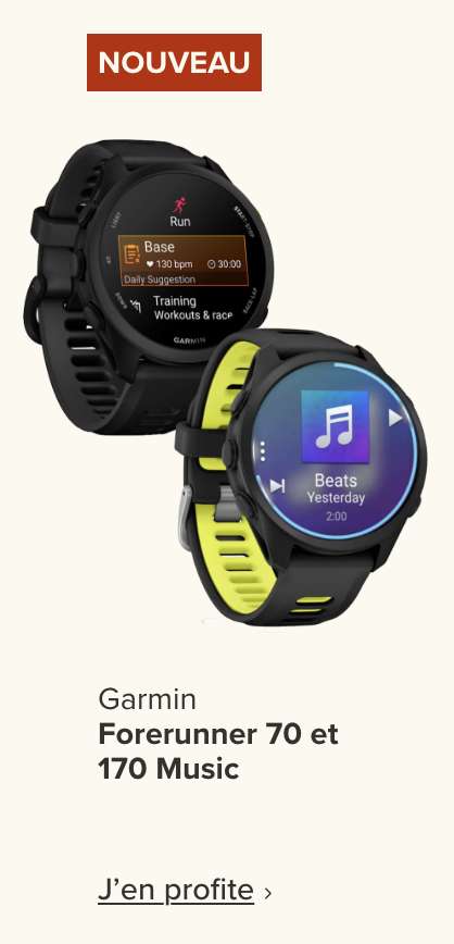 Garmin Forerunner 70 et 170 Music