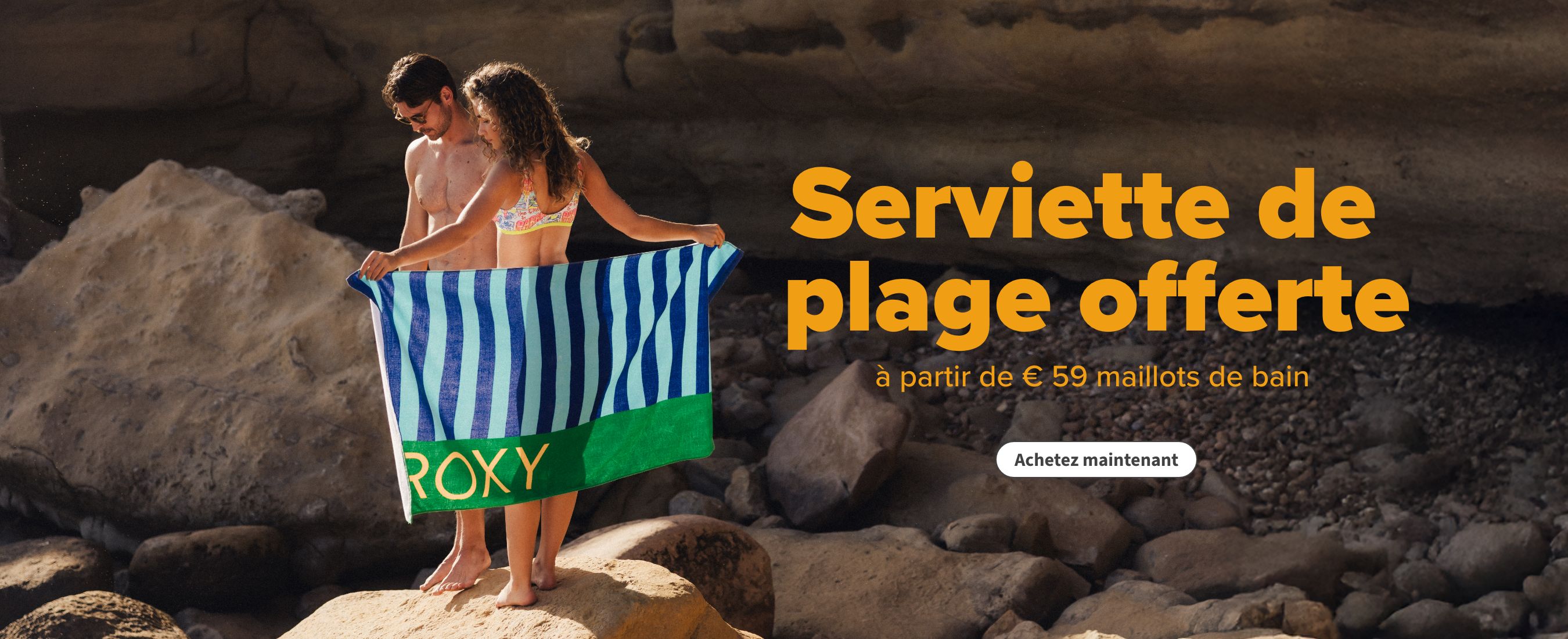 Serviette de plage offerte à partir de € 59 maillots de bain 
