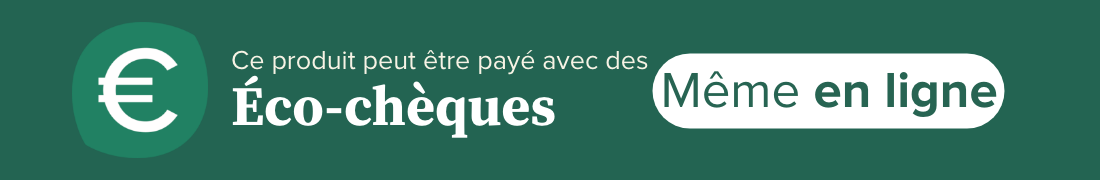 Ce produit peut être payé avec des éco-chèques, même en ligne.